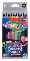 Pastelky metalické Colorino -  10 barev