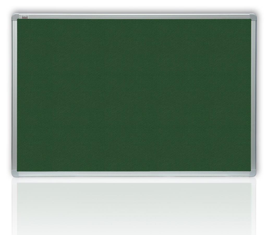 2x3 Filcová zelená tabule v hliníkovém rámu 60 x 90 cm - P-TTA96-4