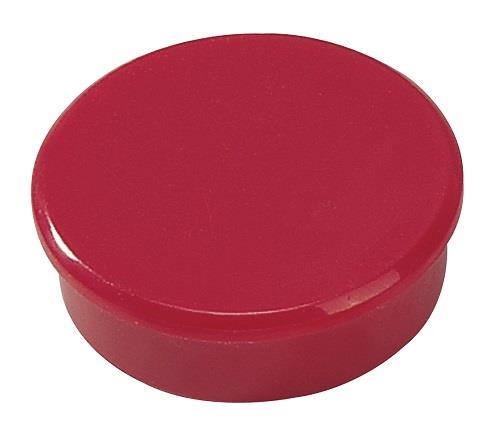 Dahle magnet plánovací, Ø 38 mm, červený - 10 ks